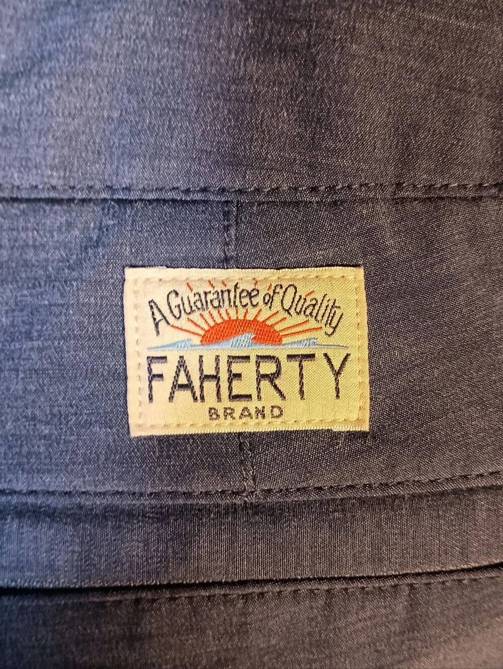Faherty All Day Shorts Outdoor Beach Summer Drawstring Blue Men's 36(Fits 39x7)